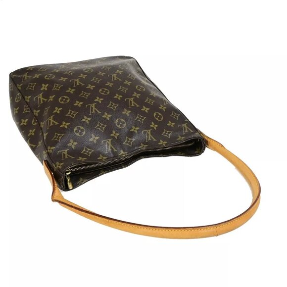 LOUIS VUITTON Looping GM Shoulder Bag Monogram Leather Brown USA M51145 37FA734 - Picture 7 of 16